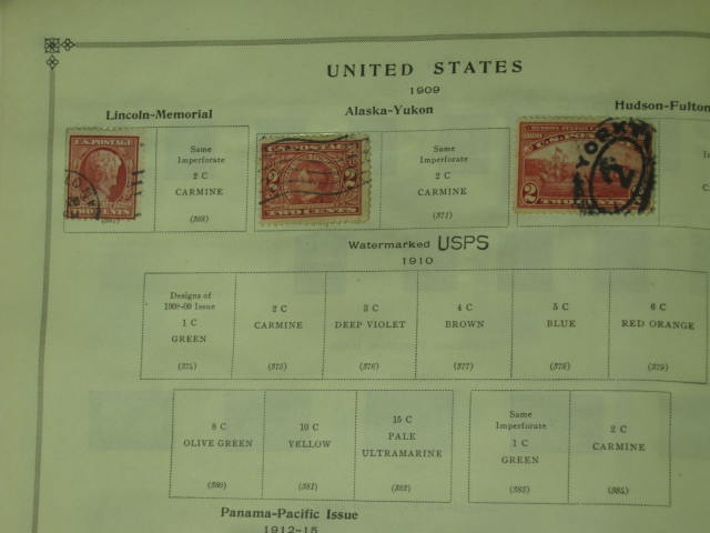 Vtg Scott International Junior Postage Stamp Album Collection Lot Copyright 1943 15