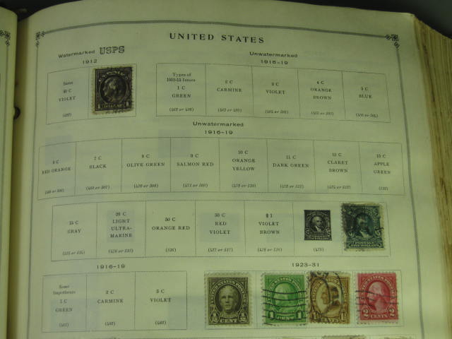 Vtg Scott International Junior Postage Stamp Album Collection Lot Copyright 1943 17