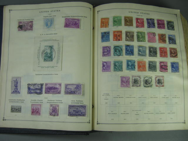 Vtg Scott International Junior Postage Stamp Album Collection Lot Copyright 1943 22