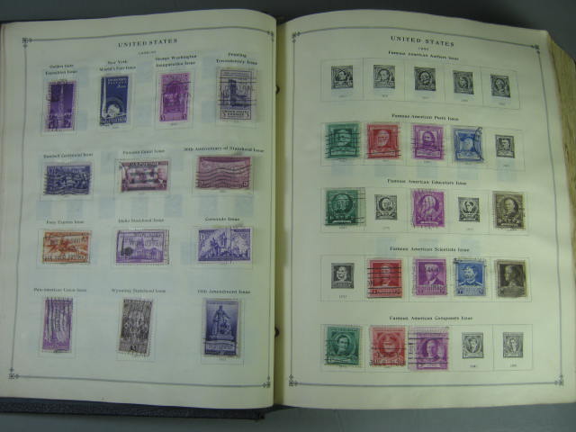 Vtg Scott International Junior Postage Stamp Album Collection Lot Copyright 1943 23