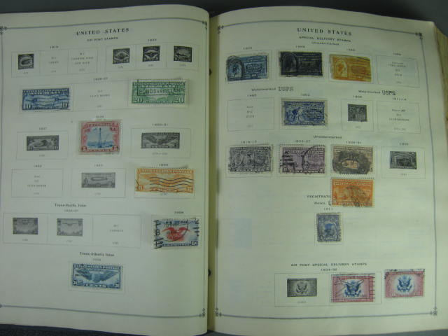 Vtg Scott International Junior Postage Stamp Album Collection Lot Copyright 1943 25