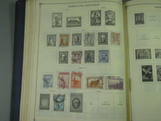 Vtg Scott International Junior Postage Stamp Album Collection Lot Copyright 1943 36