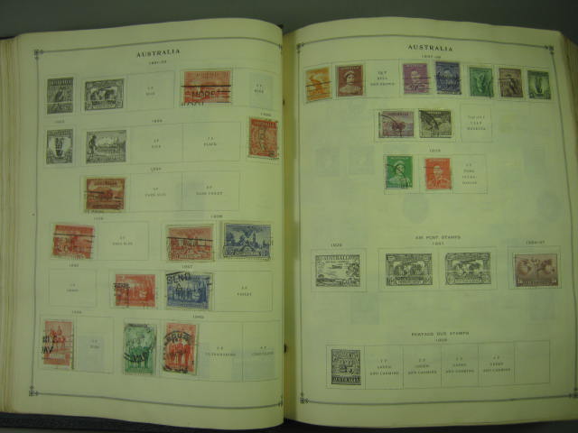 Vtg Scott International Junior Postage Stamp Album Collection Lot Copyright 1943 38