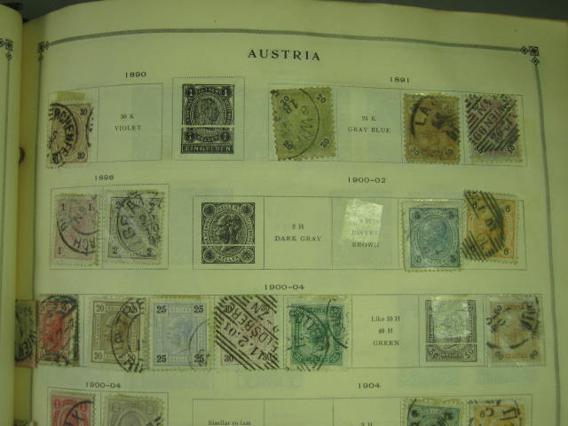 Vtg Scott International Junior Postage Stamp Album Collection Lot Copyright 1943 41
