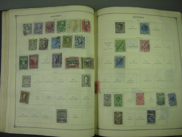 Vtg Scott International Junior Postage Stamp Album Collection Lot Copyright 1943 42