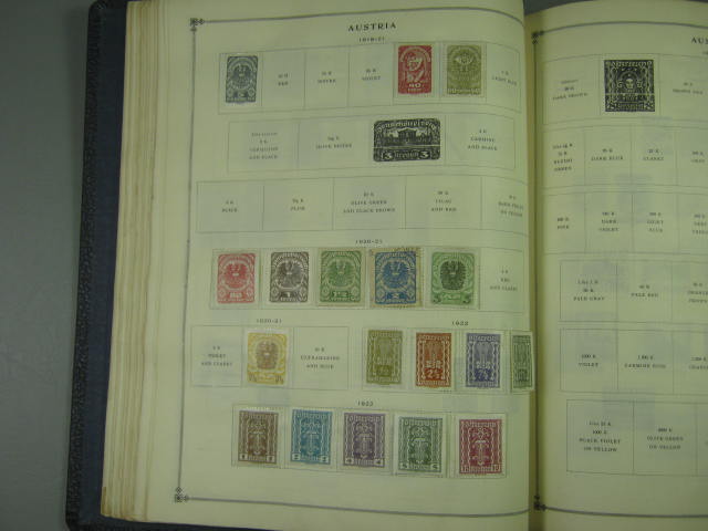 Vtg Scott International Junior Postage Stamp Album Collection Lot Copyright 1943 43