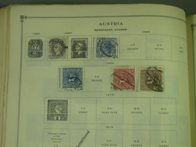Vtg Scott International Junior Postage Stamp Album Collection Lot Copyright 1943 45
