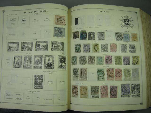 Vtg Scott International Junior Postage Stamp Album Collection Lot Copyright 1943 52