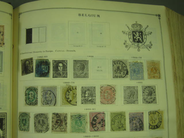 Vtg Scott International Junior Postage Stamp Album Collection Lot Copyright 1943 53