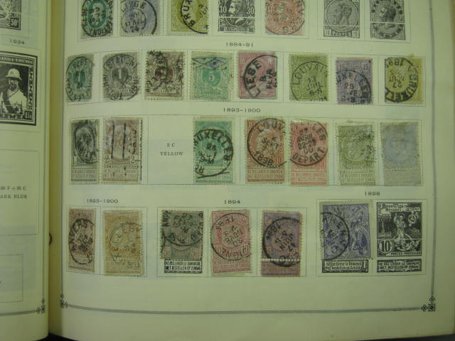 Vtg Scott International Junior Postage Stamp Album Collection Lot Copyright 1943 54