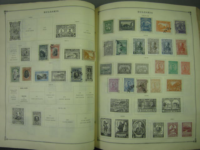 Vtg Scott International Junior Postage Stamp Album Collection Lot Copyright 1943 61