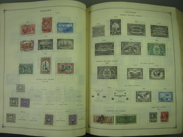 Vtg Scott International Junior Postage Stamp Album Collection Lot Copyright 1943 66