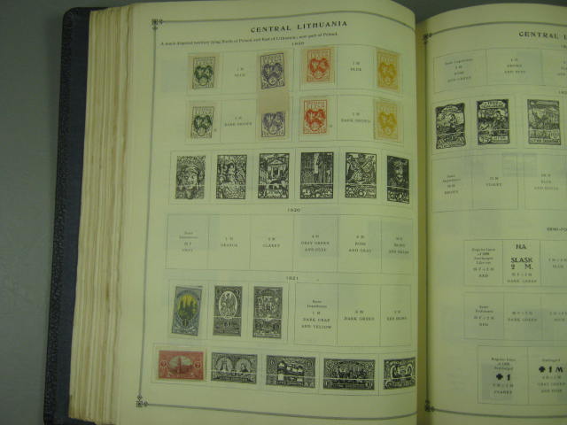 Vtg Scott International Junior Postage Stamp Album Collection Lot Copyright 1943 68