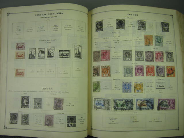 Vtg Scott International Junior Postage Stamp Album Collection Lot Copyright 1943 69