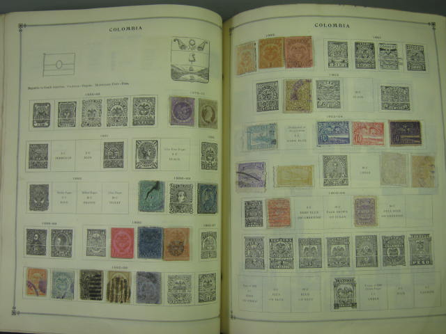 Vtg Scott International Junior Postage Stamp Album Collection Lot Copyright 1943 73