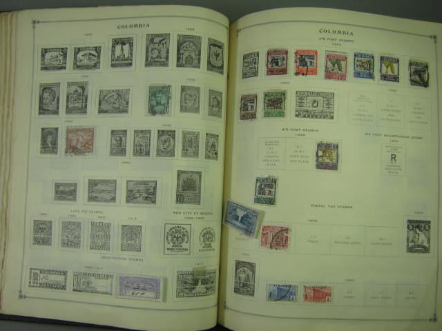 Vtg Scott International Junior Postage Stamp Album Collection Lot Copyright 1943 77