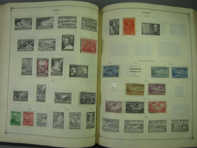 Vtg Scott International Junior Postage Stamp Album Collection Lot Copyright 1943 82