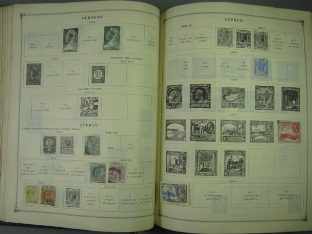 Vtg Scott International Junior Postage Stamp Album Collection Lot Copyright 1943 84