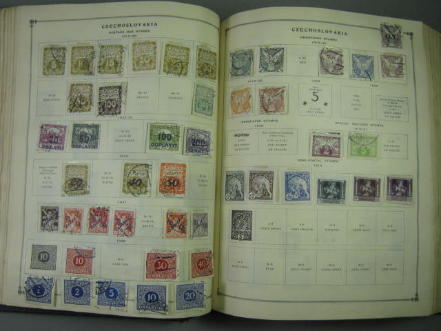 Vtg Scott International Junior Postage Stamp Album Collection Lot Copyright 1943 88