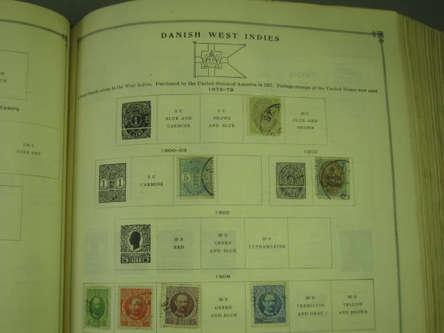 Vtg Scott International Junior Postage Stamp Album Collection Lot Copyright 1943 90