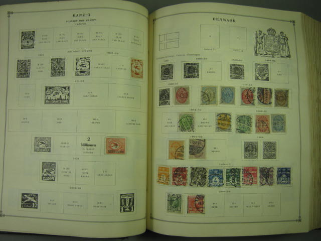 Vtg Scott International Junior Postage Stamp Album Collection Lot Copyright 1943 92