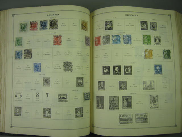 Vtg Scott International Junior Postage Stamp Album Collection Lot Copyright 1943 94