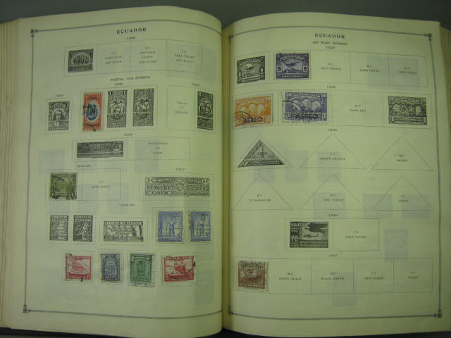 Vtg Scott International Junior Postage Stamp Album Collection Lot Copyright 1943 100