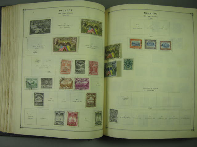 Vtg Scott International Junior Postage Stamp Album Collection Lot Copyright 1943 101
