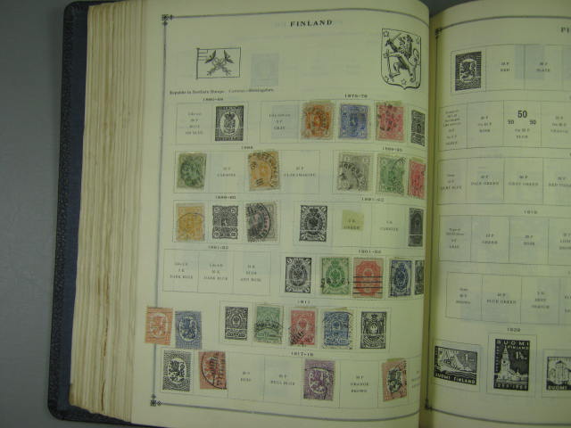Vtg Scott International Junior Postage Stamp Album Collection Lot Copyright 1943 106