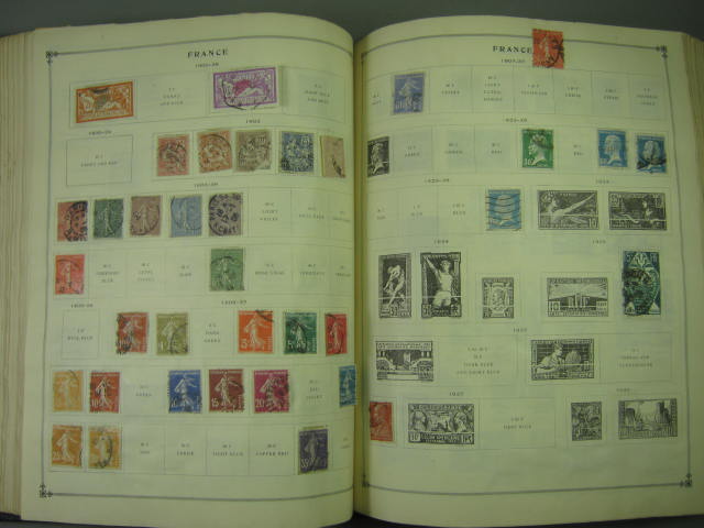 Vtg Scott International Junior Postage Stamp Album Collection Lot Copyright 1943 110