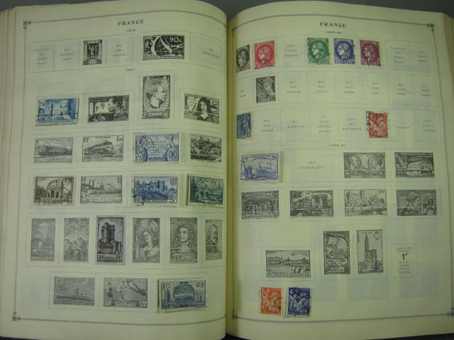 Vtg Scott International Junior Postage Stamp Album Collection Lot Copyright 1943 112