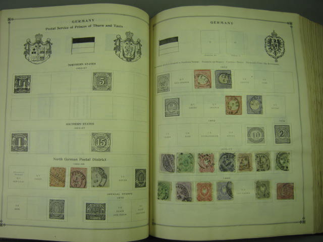 Vtg Scott International Junior Postage Stamp Album Collection Lot Copyright 1943 117