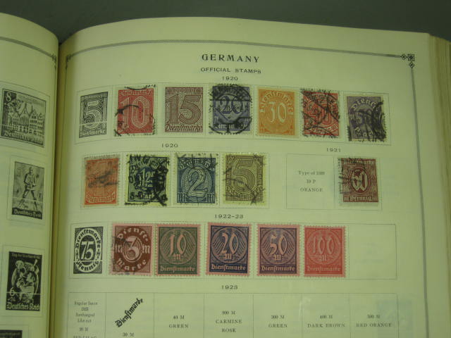 Vtg Scott International Junior Postage Stamp Album Collection Lot Copyright 1943 122