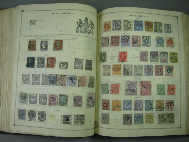 Vtg Scott International Junior Postage Stamp Album Collection Lot Copyright 1943 125