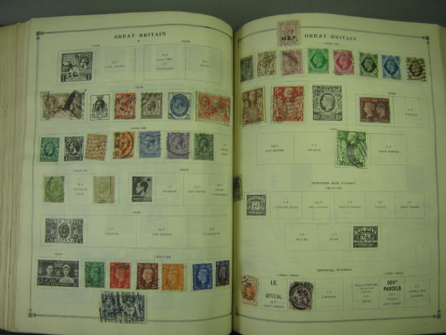 Vtg Scott International Junior Postage Stamp Album Collection Lot Copyright 1943 130