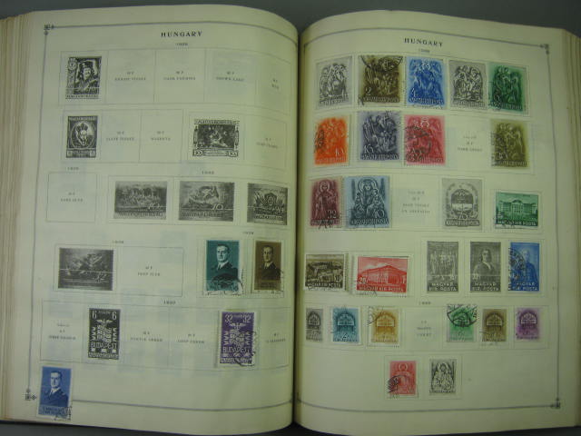 Vtg Scott International Junior Postage Stamp Album Collection Lot Copyright 1943 143