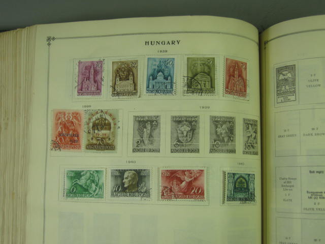 Vtg Scott International Junior Postage Stamp Album Collection Lot Copyright 1943 144