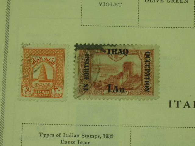 Vtg Scott International Junior Postage Stamp Album Collection Lot Copyright 1943 155