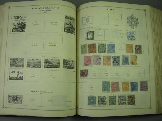 Vtg Scott International Junior Postage Stamp Album Collection Lot Copyright 1943 157