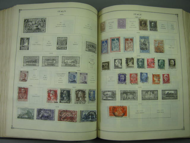 Vtg Scott International Junior Postage Stamp Album Collection Lot Copyright 1943 159