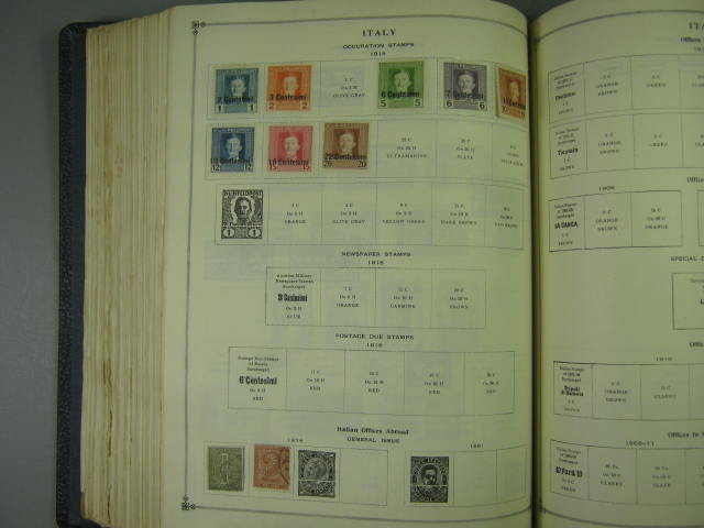Vtg Scott International Junior Postage Stamp Album Collection Lot Copyright 1943 160