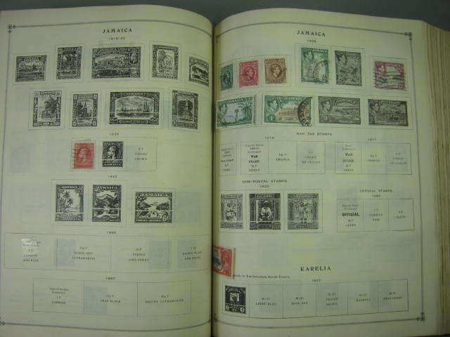 Vtg Scott International Junior Postage Stamp Album Collection Lot Copyright 1943 161