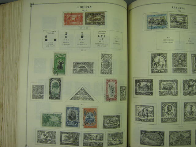Vtg Scott International Junior Postage Stamp Album Collection Lot Copyright 1943 170