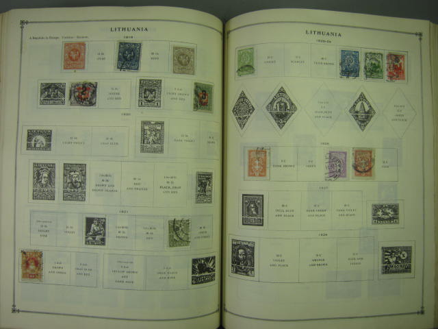 Vtg Scott International Junior Postage Stamp Album Collection Lot Copyright 1943 171
