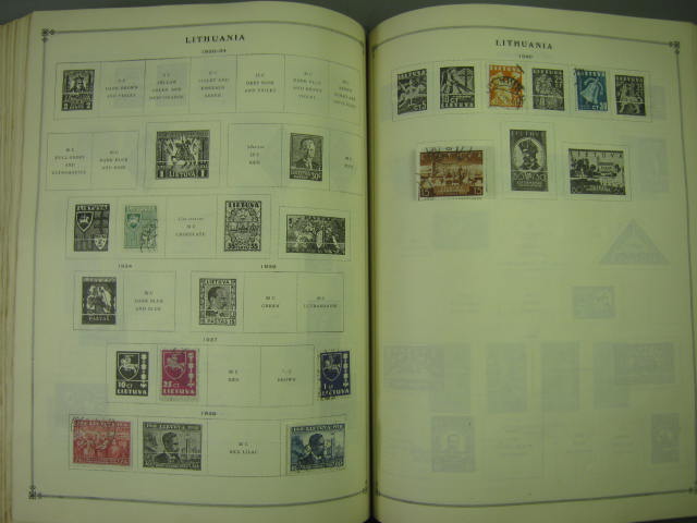 Vtg Scott International Junior Postage Stamp Album Collection Lot Copyright 1943 172