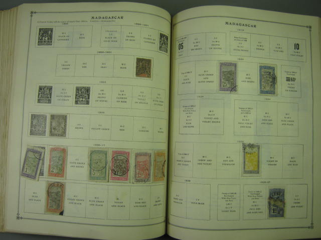 Vtg Scott International Junior Postage Stamp Album Collection Lot Copyright 1943 175