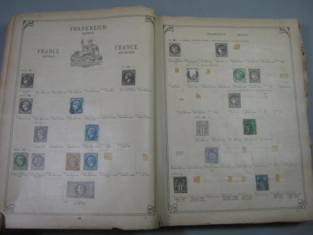 Antique Vtg International Postage Stamp Collection Album Lot 1860s-1970s Scott? 3