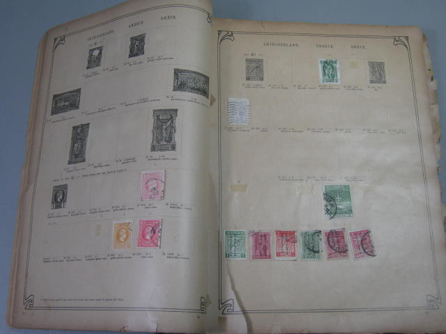 Antique Vtg International Postage Stamp Collection Album Lot 1860s-1970s Scott? 7