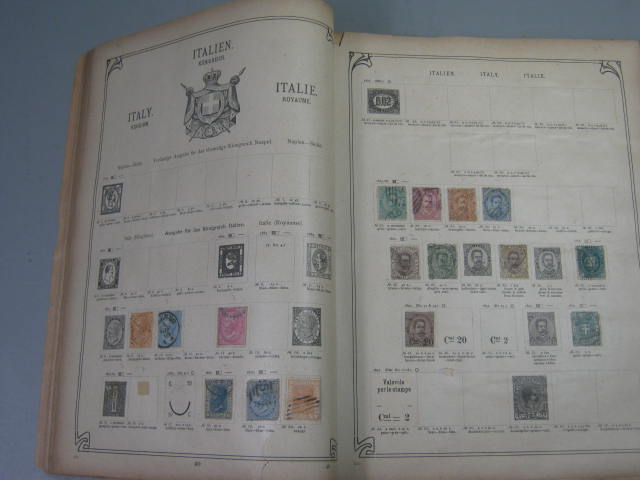 Antique Vtg International Postage Stamp Collection Album Lot 1860s-1970s Scott? 9