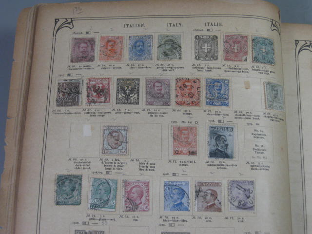 Antique Vtg International Postage Stamp Collection Album Lot 1860s-1970s Scott? 12